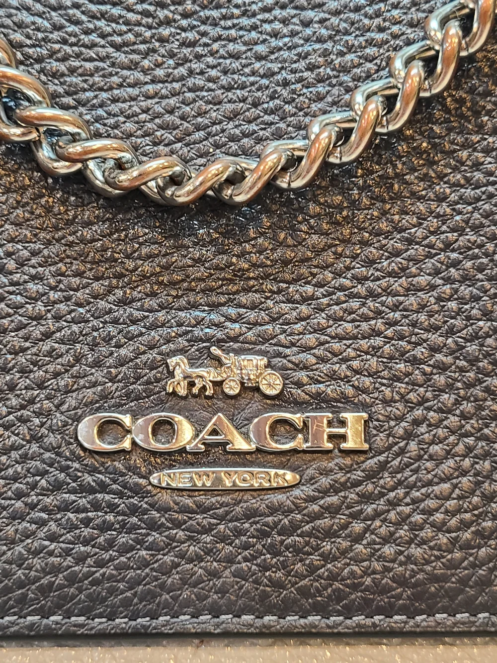Coach Klare Crossbody 25 In Color block Silver/Midnight Multi CC351 EUC